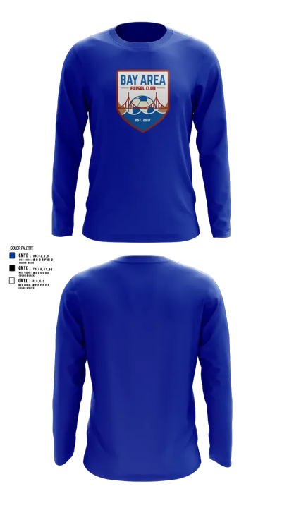 Bay Area Futsal Club 29670226 Long Sleeve Performance Shirt 3