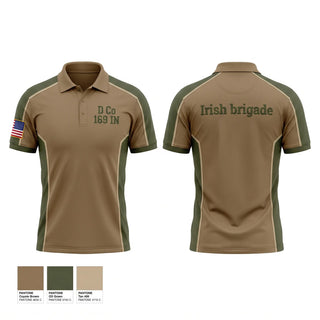 Short Sleeve Performance Polo, D Co 1-69 IN, National Guard, Teamtime, Team time, sublimation, custom sports apparel, team uniforms, spirit wear, spiritwear, sports uniforms, custom shirts, team store, custom team store, fundraiser sports, apparel fundraiser