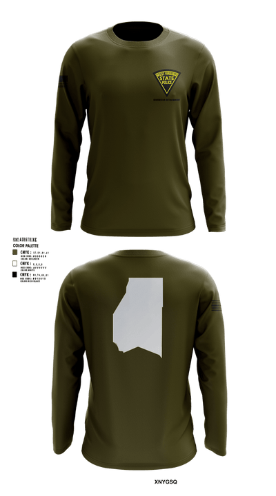 West Virginia State Police Long Sleeve Performance Shirt 1