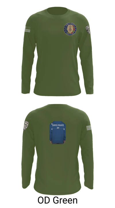 Cayce Police K9 35627395 Long Sleeve Performance Shirt 44