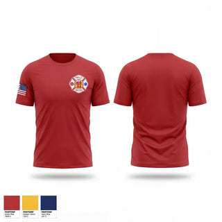 Short Sleeve Performance Shirt, Red Lick VFD, Fire Department, Teamtime, Team time, sublimation, custom sports apparel, team uniforms, spirit wear, spiritwear, sports uniforms, custom shirts, team store, custom team store, fundraiser sports, apparel fundraiser