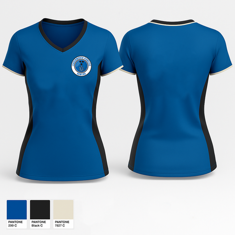 Womens Short Sleeve Vneck Shirt, Leavenworth Pioneer Bowling, Bowling, Teamtime, Team time, sublimation, custom sports apparel, team uniforms, spirit wear, spiritwear, sports uniforms, custom shirts, team store, custom team store, fundraiser sports, apparel fundraiser