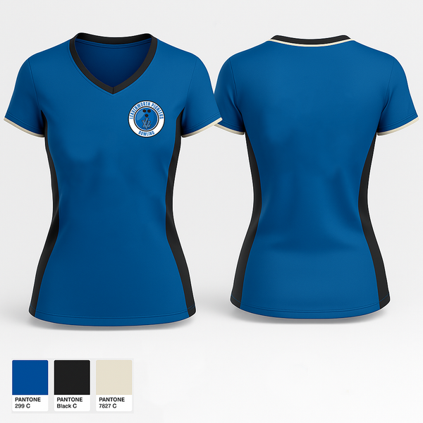 Womens Short Sleeve Vneck Shirt, Leavenworth Pioneer Bowling, Bowling, Teamtime, Team time, sublimation, custom sports apparel, team uniforms, spirit wear, spiritwear, sports uniforms, custom shirts, team store, custom team store, fundraiser sports, apparel fundraiser