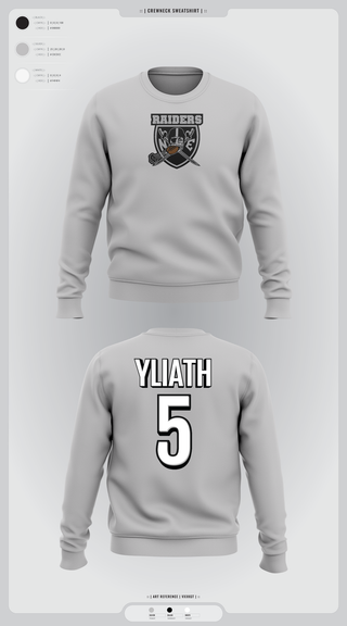 Crew Neck Sweatshirt, NE Raiders, , Teamtime, Team time, sublimation, custom sports apparel, team uniforms, spirit wear, spiritwear, sports uniforms, custom shirts, team store, custom team store, fundraiser sports, apparel fundraiser