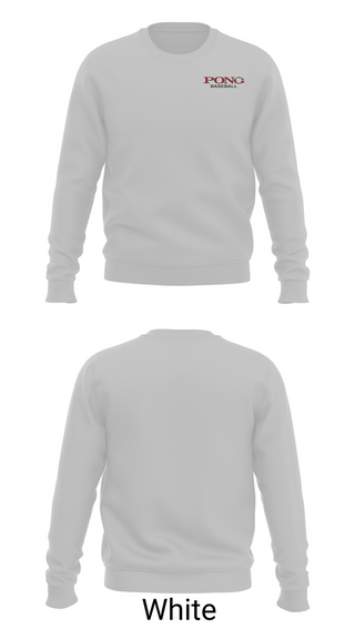 Crew Neck Sweatshirt, Pono Baseball, Baseball, Teamtime, Team time, sublimation, custom sports apparel, team uniforms, spirit wear, spiritwear, sports uniforms, custom shirts, team store, custom team store, fundraiser sports, apparel fundraiser