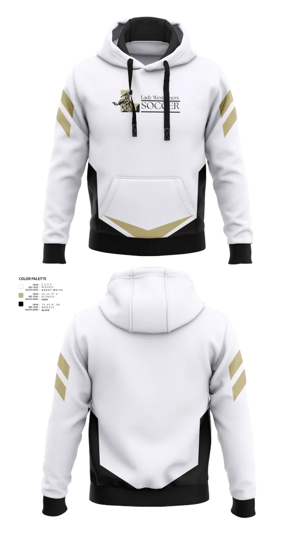 Hoodie, Lady Westerners, Women's Soccer, Teamtime, Team time, sublimation, custom sports apparel, team uniforms, spirit wear, spiritwear, sports uniforms, custom shirts, team store, custom team store, fundraiser sports, apparel fundraiser