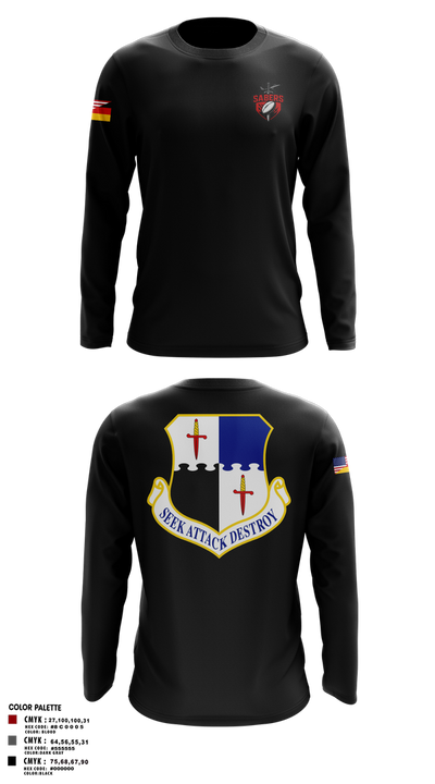 Saber Rugby 88389897 Long Sleeve Performance Shirt 3
