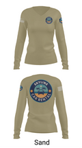 Skyline Car Rental 78356541 Women's Long Sleeve V-neck Shirt - 97