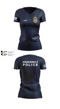 Greenbelt Police Department 4666153 Women's Short Sleeve V-neck Shirt - 1