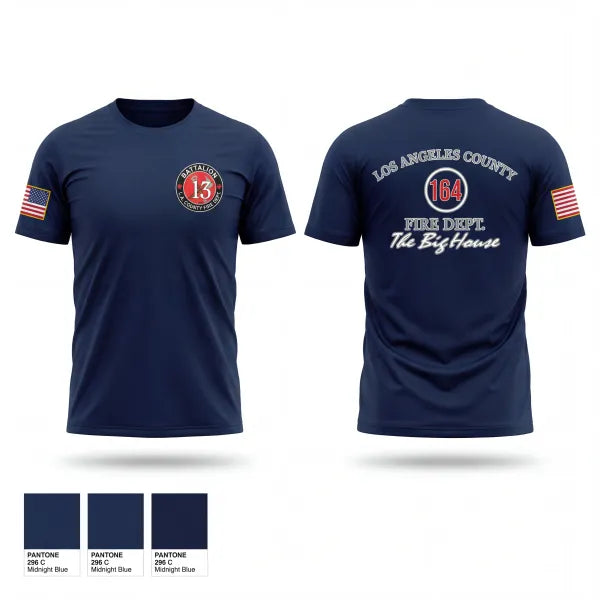 Short Sleeve Performance Shirt, LA County Firehouse 164, Fire Department, Teamtime, Team time, sublimation, custom sports apparel, team uniforms, spirit wear, spiritwear, sports uniforms, custom shirts, team store, custom team store, fundraiser sports, apparel fundraiser