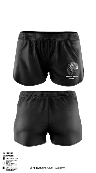 Womens Shorts, Wauseon Indians Diving, Swimming, Teamtime, Team time, sublimation, custom sports apparel, team uniforms, spirit wear, spiritwear, sports uniforms, custom shirts, team store, custom team store, fundraiser sports, apparel fundraiser