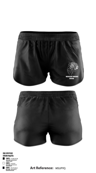 Wauseon Indians Diving 85671842 Women's Shorts - 5