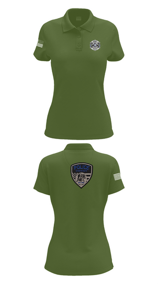 Womens Short Sleeve Performance Polo, Dewey Police Department, , Teamtime, Team time, sublimation, custom sports apparel, team uniforms, spirit wear, spiritwear, sports uniforms, custom shirts, team store, custom team store, fundraiser sports, apparel fundraiser