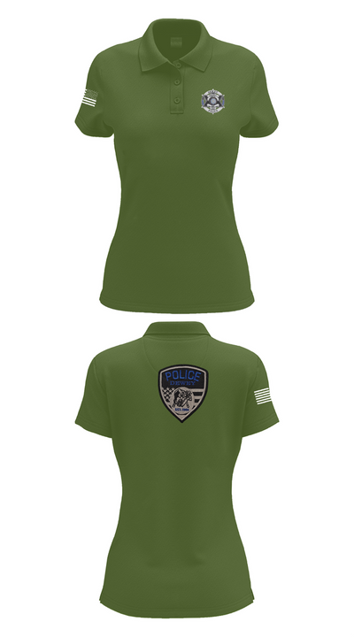 Dewey Police Department 16354640 Women's Short Sleeve Performance Polo  - 52