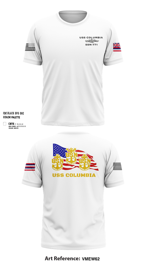 Short Sleeve Performance Shirt, USS Columbia, , Teamtime, Team time, sublimation, custom sports apparel, team uniforms, spirit wear, spiritwear, sports uniforms, custom shirts, team store, custom team store, fundraiser sports, apparel fundraiser