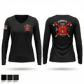 Zumbrota Fire Department 48252815 Women's Long Sleeve V-neck Shirt - 1