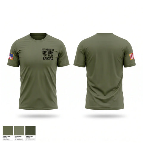 Short Sleeve Performance Shirt, 1st infantry division fort Riley Kansas, Bowling, Teamtime, Team time, sublimation, custom sports apparel, team uniforms, spirit wear, spiritwear, sports uniforms, custom shirts, team store, custom team store, fundraiser sports, apparel fundraiser