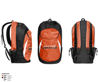 Gear Bag, Westside Wild, Women's Lacrosse, Teamtime, Team time, sublimation, custom sports apparel, team uniforms, spirit wear, spiritwear, sports uniforms, custom shirts, team store, custom team store, fundraiser sports, apparel fundraiser