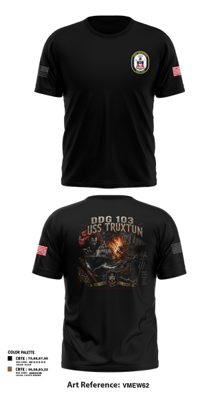 Short Sleeve Performance Shirt, USS Truxtun DDG 103, Navy, Teamtime, Team time, sublimation, custom sports apparel, team uniforms, spirit wear, spiritwear, sports uniforms, custom shirts, team store, custom team store, fundraiser sports, apparel fundraiser
