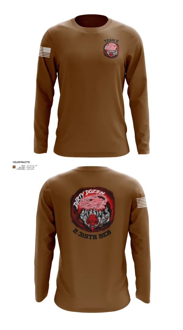 Long Sleeve Performance Shirt, Dirty Dozen, , Teamtime, Team time, sublimation, custom sports apparel, team uniforms, spirit wear, spiritwear, sports uniforms, custom shirts, team store, custom team store, fundraiser sports, apparel fundraiser