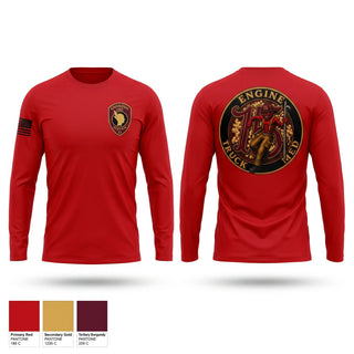 Long Sleeve Performance Shirt, Full House, Fire Department, Teamtime, Team time, sublimation, custom sports apparel, team uniforms, spirit wear, spiritwear, sports uniforms, custom shirts, team store, custom team store, fundraiser sports, apparel fundraiser