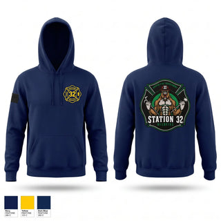 Hoodie, Engine 32, Fire Department, Teamtime, Team time, sublimation, custom sports apparel, team uniforms, spirit wear, spiritwear, sports uniforms, custom shirts, team store, custom team store, fundraiser sports, apparel fundraiser