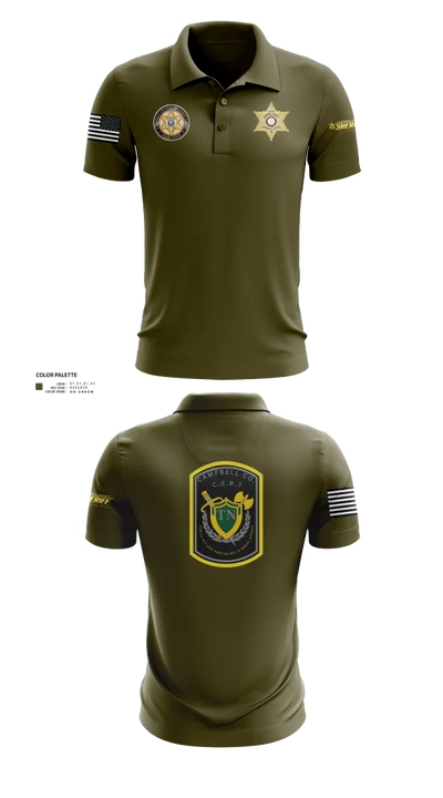C.C.S.O. CERT 25474985 Short Sleeve Performance Polo - 101