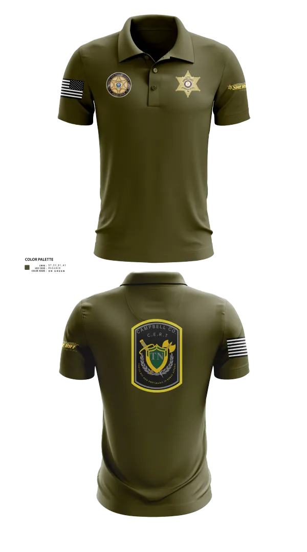 Short Sleeve Performance Polo, C.C.S.O. CERT, , Teamtime, Team time, sublimation, custom sports apparel, team uniforms, spirit wear, spiritwear, sports uniforms, custom shirts, team store, custom team store, fundraiser sports, apparel fundraiser