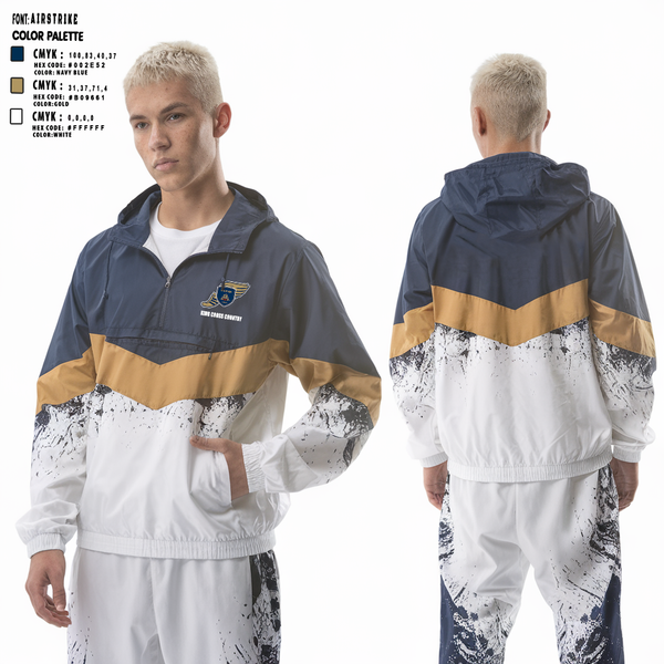 Windbreaker, King School Cross Country, Cross Country, Teamtime, Team time, sublimation, custom sports apparel, team uniforms, spirit wear, spiritwear, sports uniforms, custom shirts, team store, custom team store, fundraiser sports, apparel fundraiser