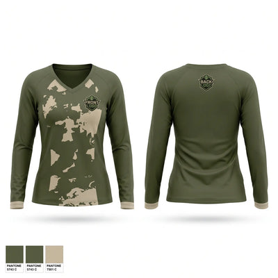 Dirt devils Women's Long Sleeve V-neck Shirt - 1