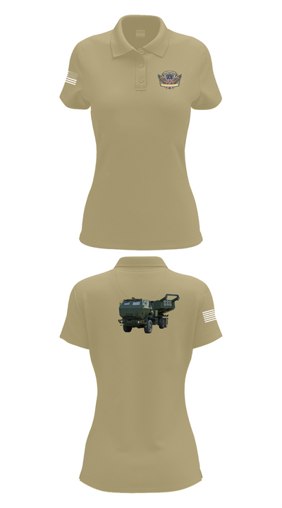 182nd Field Artillery 54920124 Women's Short Sleeve Performance Polo  - 95