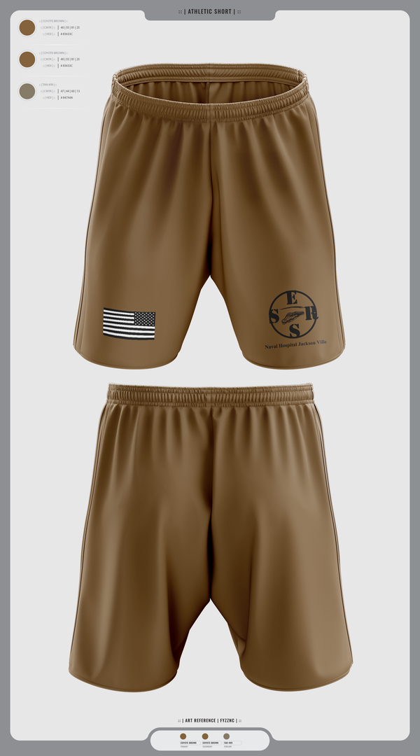 Athletic Shorts With Pockets, Naval Hospital Jacksonville ERSS, , Teamtime, Team time, sublimation, custom sports apparel, team uniforms, spirit wear, spiritwear, sports uniforms, custom shirts, team store, custom team store, fundraiser sports, apparel fundraiser