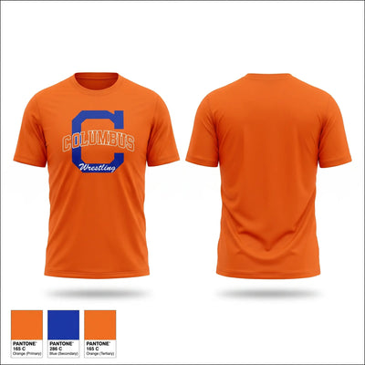 Columbus High School Wrestling 82810722 Short Sleeve Performance Shirt - 2