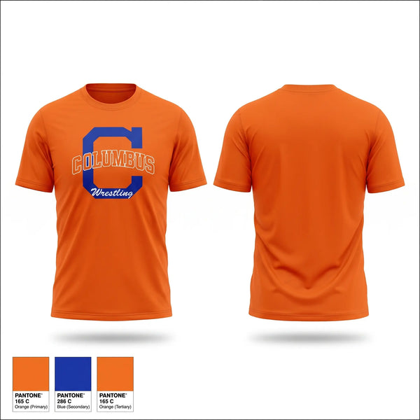 Short Sleeve Performance Shirt, Columbus High School Wrestling, Wrestling, Teamtime, Team time, sublimation, custom sports apparel, team uniforms, spirit wear, spiritwear, sports uniforms, custom shirts, team store, custom team store, fundraiser sports, apparel fundraiser