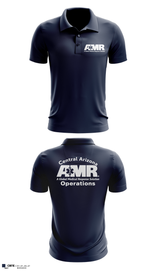 Short Sleeve Performance Polo, AMR  Central Arizona Operations, EMS/EMT, Teamtime, Team time, sublimation, custom sports apparel, team uniforms, spirit wear, spiritwear, sports uniforms, custom shirts, team store, custom team store, fundraiser sports, apparel fundraiser