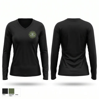 Womens Long Sleeve Vneck Shirt, Western Wayne SOT, Police, Teamtime, Team time, sublimation, custom sports apparel, team uniforms, spirit wear, spiritwear, sports uniforms, custom shirts, team store, custom team store, fundraiser sports, apparel fundraiser
