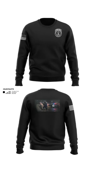 Crew Neck Sweatshirt, Emergency Service Unit, Police, Teamtime, Team time, sublimation, custom sports apparel, team uniforms, spirit wear, spiritwear, sports uniforms, custom shirts, team store, custom team store, fundraiser sports, apparel fundraiser