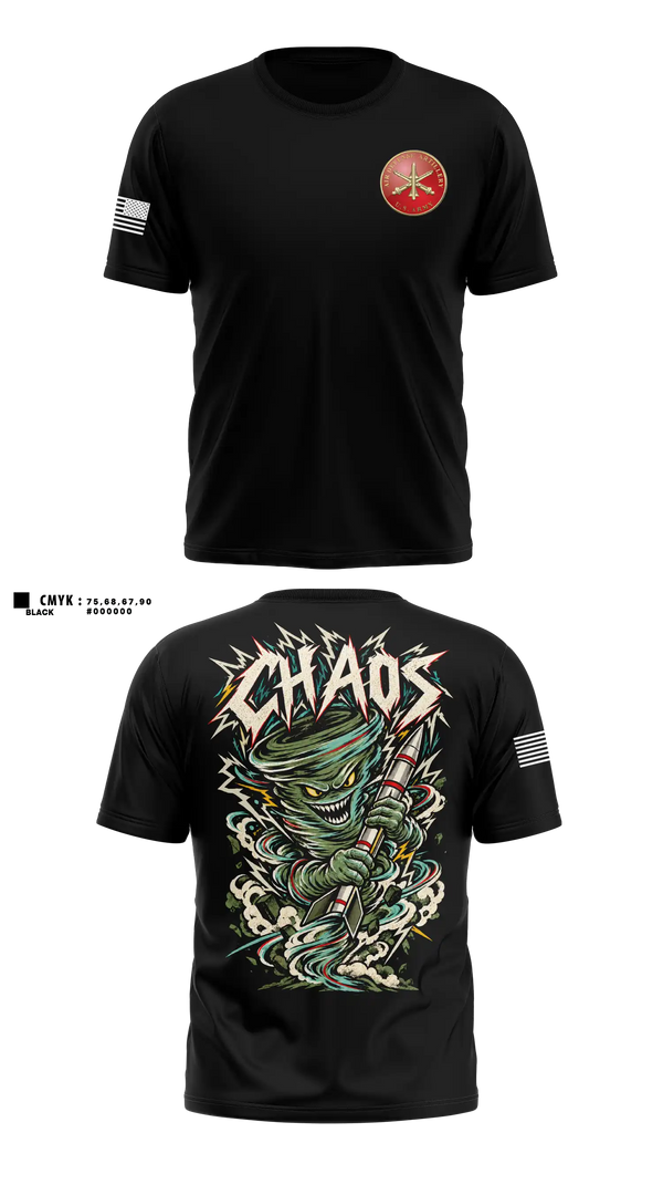 C BTRY, 2-6 ADA Short Sleeve Performance Shirt - 12