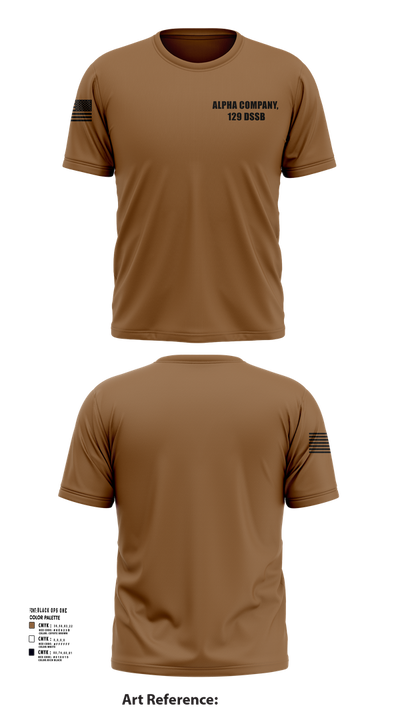 Alpha Company, 129 DSSB 75505821 Short Sleeve Performance Shirt - 101
