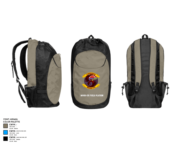 Gear Bag, MWSS-172 Fuels Platoon, Marines, Teamtime, Team time, sublimation, custom sports apparel, team uniforms, spirit wear, spiritwear, sports uniforms, custom shirts, team store, custom team store, fundraiser sports, apparel fundraiser