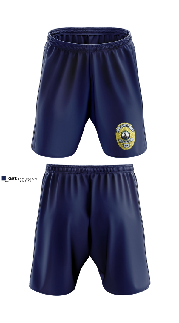 Athletic Shorts With Pockets, Lebanon Police Department, Police, Teamtime, Team time, sublimation, custom sports apparel, team uniforms, spirit wear, spiritwear, sports uniforms, custom shirts, team store, custom team store, fundraiser sports, apparel fundraiser