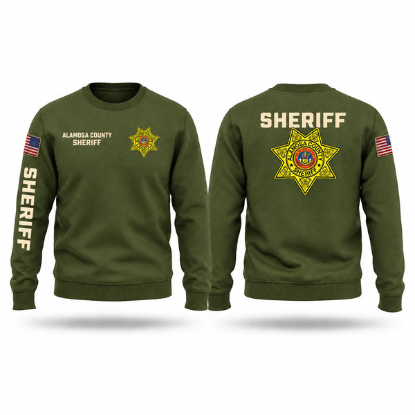 Crew Neck Sweatshirt, Alamosa County Sheriff's Office, Police, Teamtime, Team time, sublimation, custom sports apparel, team uniforms, spirit wear, spiritwear, sports uniforms, custom shirts, team store, custom team store, fundraiser sports, apparel fundraiser