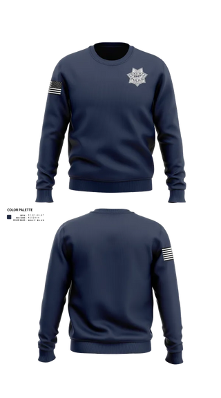 Crew Neck Sweatshirt, Coalinga Police Department, Police, Teamtime, Team time, sublimation, custom sports apparel, team uniforms, spirit wear, spiritwear, sports uniforms, custom shirts, team store, custom team store, fundraiser sports, apparel fundraiser