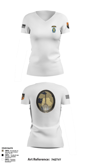 Womens Short Sleeve Vneck Shirt, 5th Special Forces Group, , Teamtime, Team time, sublimation, custom sports apparel, team uniforms, spirit wear, spiritwear, sports uniforms, custom shirts, team store, custom team store, fundraiser sports, apparel fundraiser