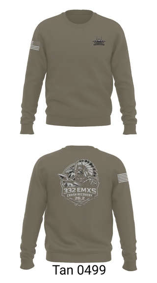 Crew Neck Sweatshirt, 332 emxs crash recovery, Air Force, Teamtime, Team time, sublimation, custom sports apparel, team uniforms, spirit wear, spiritwear, sports uniforms, custom shirts, team store, custom team store, fundraiser sports, apparel fundraiser
