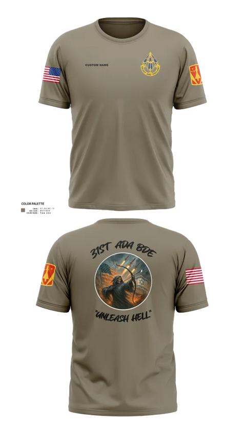 Short Sleeve Performance Shirt, HHB, 31st ADA BDE, , Teamtime, Team time, sublimation, custom sports apparel, team uniforms, spirit wear, spiritwear, sports uniforms, custom shirts, team store, custom team store, fundraiser sports, apparel fundraiser