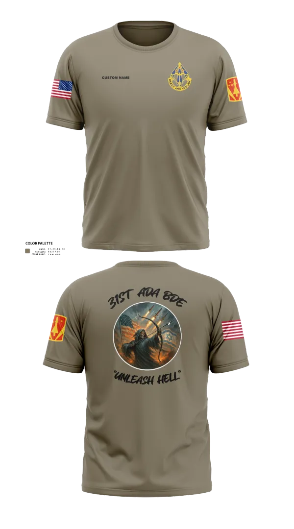 Short Sleeve Performance Shirt, HHB, 31st ADA BDE, , Teamtime, Team time, sublimation, custom sports apparel, team uniforms, spirit wear, spiritwear, sports uniforms, custom shirts, team store, custom team store, fundraiser sports, apparel fundraiser