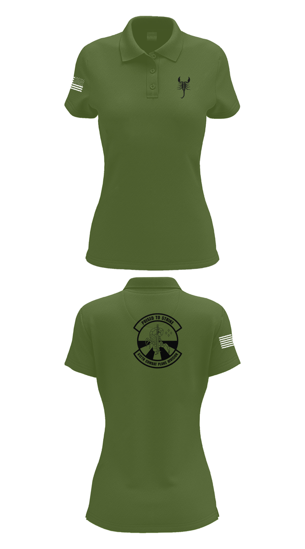 Womens Short Sleeve Performance Polo, 612 Combat Plans Division, , Teamtime, Team time, sublimation, custom sports apparel, team uniforms, spirit wear, spiritwear, sports uniforms, custom shirts, team store, custom team store, fundraiser sports, apparel fundraiser