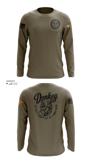 Long Sleeve Performance Shirt, 206th Sig Co., Army, Teamtime, Team time, sublimation, custom sports apparel, team uniforms, spirit wear, spiritwear, sports uniforms, custom shirts, team store, custom team store, fundraiser sports, apparel fundraiser
