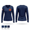 NEW HAVEN - BERGER FIRE DISTRICT Women's Long Sleeve V-neck Shirt - 1